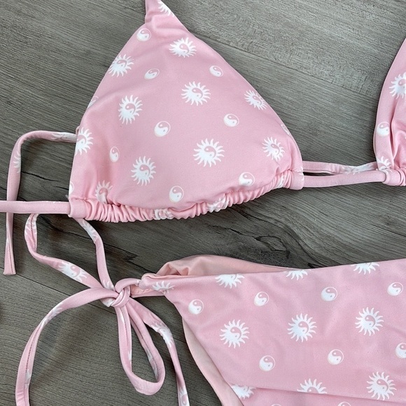 ☀️RVCA☀️ BALANCE ACT TRIANGLE BALANCE ACT TIE SKIMFY FRENCH BIKINI SET - Picture 8 of 12